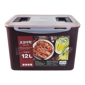 코코아락 진공밀폐 김치통, 1개, 12L