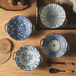 Jin zhong tai 레트로 세라믹 원형 양수 대접 JS001