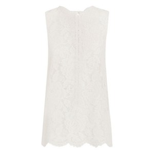 돌체앤가바나 DNA 레이스 디테일 탑, 화이트계열, Italy 42(KR 55)