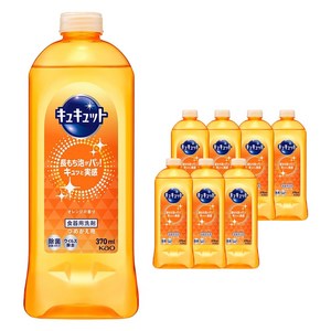 큐큣토 주방세제 오렌지향 리필용, 370ml, 8개