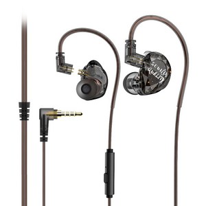 Lafitear LE2 듀얼 마그네틱 다이나믹 뮤직 유선 이어폰 3.5mm 마이크 포함