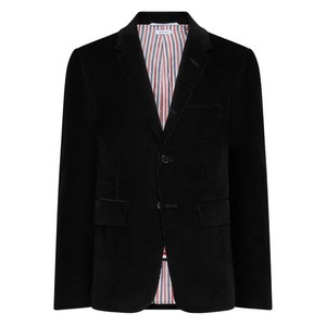 톰 브라운 코듀로이 텍스처 버튼 블레이저, 블랙계열, Numeric 5(KR 115)