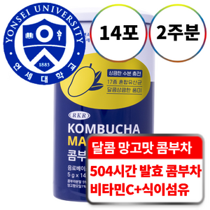 연세대학교 하루영양 RKR 콤부차 망고, 5g, 14포, 1개