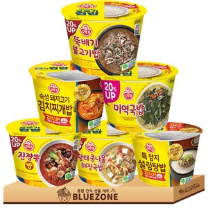 오뚜기 컵밥 국밥세트 (뚝불고기+김치찌개+미역국+진짬뽕+황태국+설렁탕)