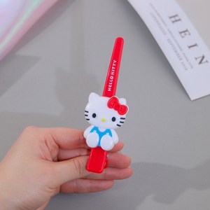 클로젯 헤어집게핀 귀여운 캐릭터 집게핀, 1개, 레드집게핀
