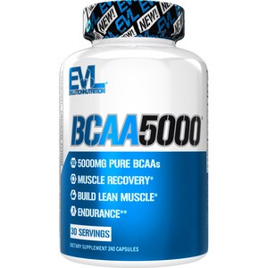 EVLUTIONNUTRITION BCAA 5000mg 캡슐, 240정, 1개