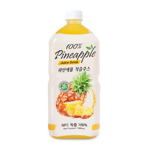 파모빗 파인애플 착즙 주스 100%, 1L, 1개