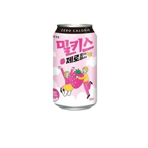 밀키스 제로 딸기바나나, 340ml, 24개