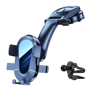 와이피 원터치 차량용 핸드폰 거치대 P80 송풍구 + 대쉬보드형, 1개