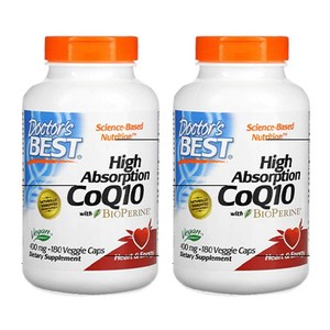 닥터스베스트 하이 앱솔션 CoQ10 400mg 베지 캡, 180정, 2개