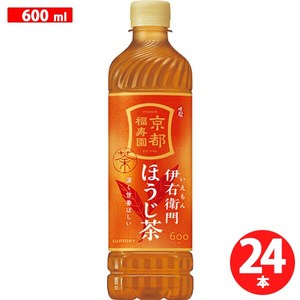 일본 산토리 이에몬 호지차 음료 600ml 24병 532295