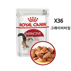 로얄캐닌 캣 인스팅티브 파우치 85g 36개