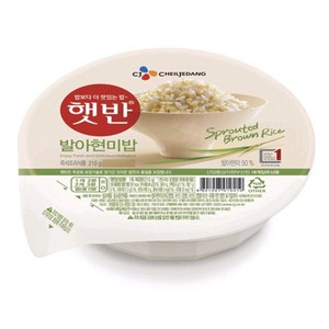 햇반 상온 발아현미밥, 210g, 12개