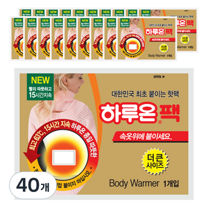 하루온 붙이는 핫팩 50g 10매, 4개