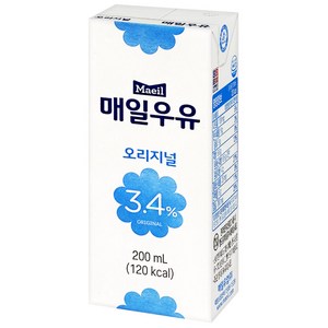 매일유업 매일우유 멸균우유 오리지널, 200ml, 10개