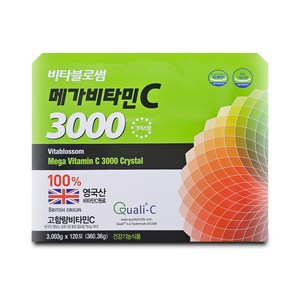 비타블로썸 메가비타민C 3000 크리스탈 고함량 비타민씨 분말, 1개, 120회분