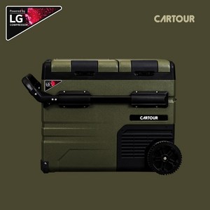 [듀얼도어] LG콤프 카투어 캠핑 정품 캠핑 차량용 냉장고 블루투스 이동식 낚시 화물 이동식 냉동고