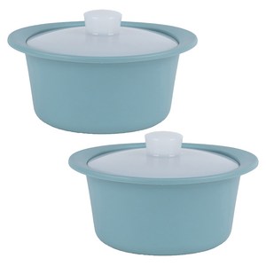 Qiaokao 실리콘 전자레인지 휴대용 그릇