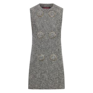 구찌 버튼 울 미니 드레스