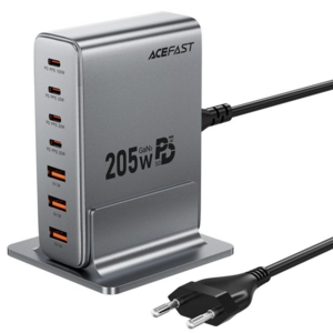 ACEFAST 205W GaN 4C3A 7포트 C타입 고속 충전기 PD3.0 PPS QC 초고속 멀티충전기