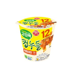 오뚜기 고단백 컵누들 매콤로제맛 48g, 6개