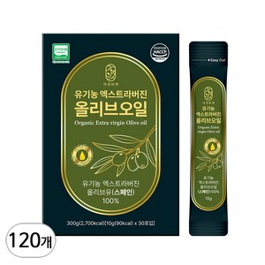 자연비책 산도0.12 유기농 엑스트라버진 올리브오일 스틱, 10g, 120개