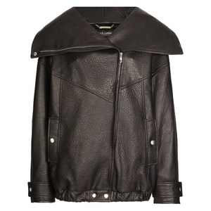 돌체앤가바나 가죽 바이커 재킷