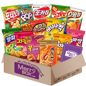 스낵 13종세트 1호{새우깡+양파링+바나나킥+꿀꽈배기+자갈치+감자깡+고구마깡+오감자+꼬북칩+스윙칩+왕고래밥+눈을감자+꼬깔콘}+메세지카드