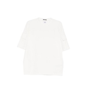 C.P.컴퍼니 포켓 소매 티셔츠, 화이트계열, Standard XL