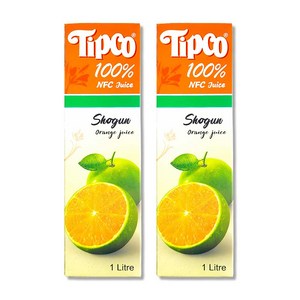 팁코 쇼군 오렌지 주스, 1L, 2개