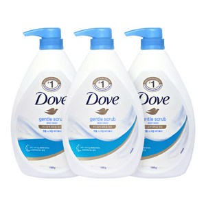 도브 젠틀 스크럽 바디워시, 1kg, 3개
