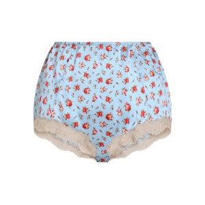 돌체앤가바나 플로럴 프린트 레이스 브리프, 블루계열, Italy 5