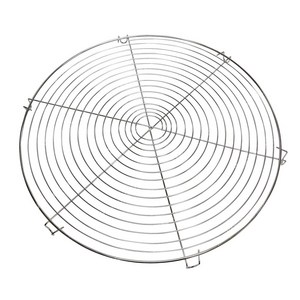 스텐 원형 채반 35cm 식힘망 진열 베이킹 쿠키, 1개
