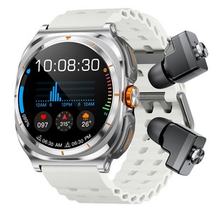 신형 1.53인치 스마트워치 블루투스 이어폰 2합일 심박수 수면 모니터링 대형 블루투스 듀얼 통화 다기능 시계.