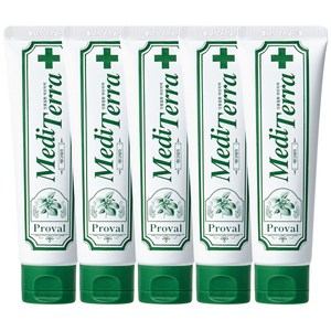 프로벨 메디테라 잇몸치약 특허성분함유 구취제거 불소 잇몸질환예방+제조사책임보험, 120g, 5개
