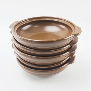 [국산] 무균열 전골뚝배기 5P 1세트 업소용 전골 찌개냄비, 5개, 자연유, 21cm