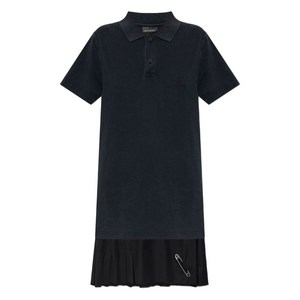 발렌시아가 플리츠 패널 폴로 드레스, 블랙계열, France 38(KR 66)