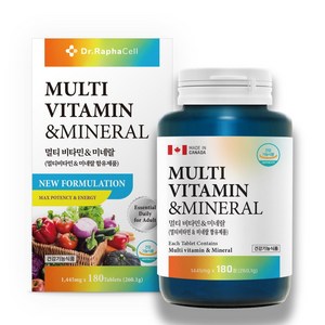 프리미엄 닥터라파셀 캐나다 멀티비타민 앤 미네랄 1 445mg x 180정 6개월, 1개, 180개