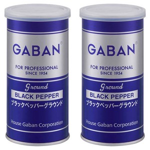 가반 포 프로페셔널 블랙 페퍼 그라운드 캔, 100g, 2개