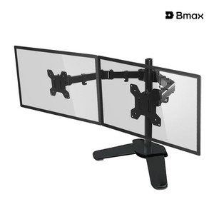 비맥스 듀얼 모니터 암 2단관절 거치대 스탠드 27인치까지, BX-M042(스탠드타입), 1개
