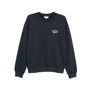 메종키츠네 핸드라이팅 스웨트셔츠, 블루계열, Standard M(KR 100)