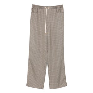 셀린느 체크 드로스트링 웨이스트 팬츠