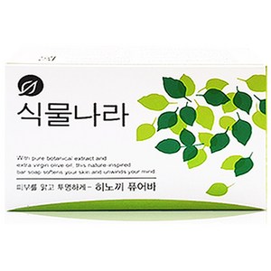 식물나라 히노끼 퓨어바 비누, 100g, 18개