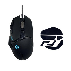 로지텍 G502 HERO 고성능 게이밍 유선 마우스 + 마우스 피트 세트