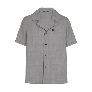 발망 프린스 오브 웨일즈 체크 반소매 셔츠, 블랙계열, Standard M(KR 105)