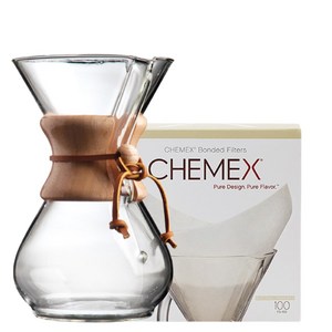 Chemex 케맥스 클래식 CM-6A(6컵)+ FS-100 필터, 850ml, 1개