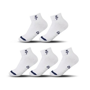 까스텔바작 단목 쿠션 압박양말 CSW-05, M(225~255m..., 화이트, 5개