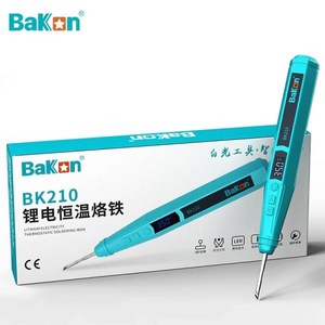 가정용 용접기 미니 수공구 Bakon BK210 휴대용 무선 전기 납땜 다리미 키트 C210 팁 3200Amh 리튬 배터리 자동 수면 주석 용접 도구, 1.BK210, 1개