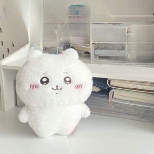 GOYES 먼작귀 치이카와 봉제 인형 어린이 선물 애니 캐릭터 인형 15CM, 화이트, 25cm, 1개