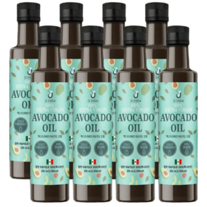제이에스팜 멕시코 냉압착 아보카도오일 엑스트라버진, 250ml, 8개